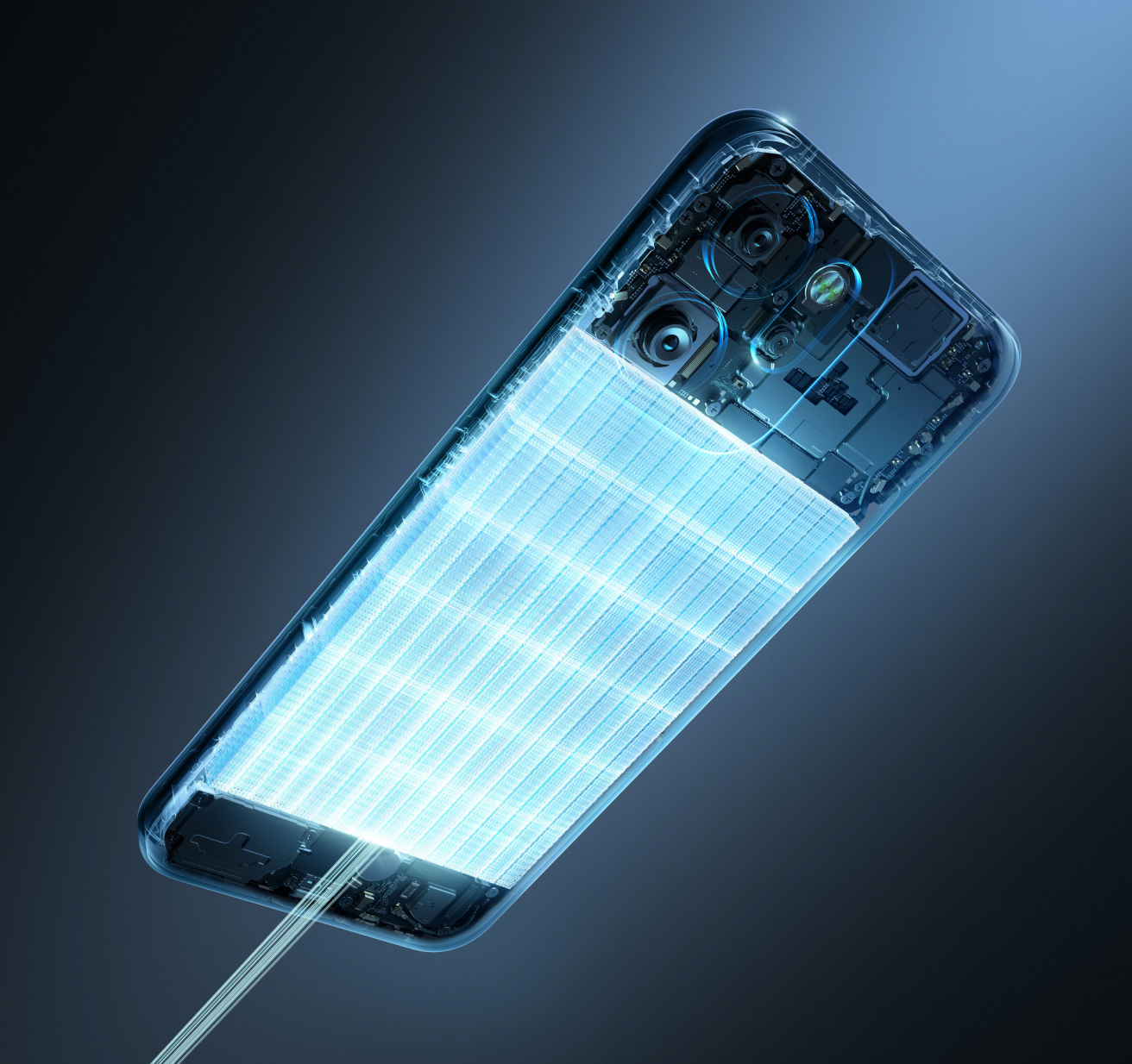 Gran batería de 6000 mAh + Carga rápida 45W SUPERVOOCTM